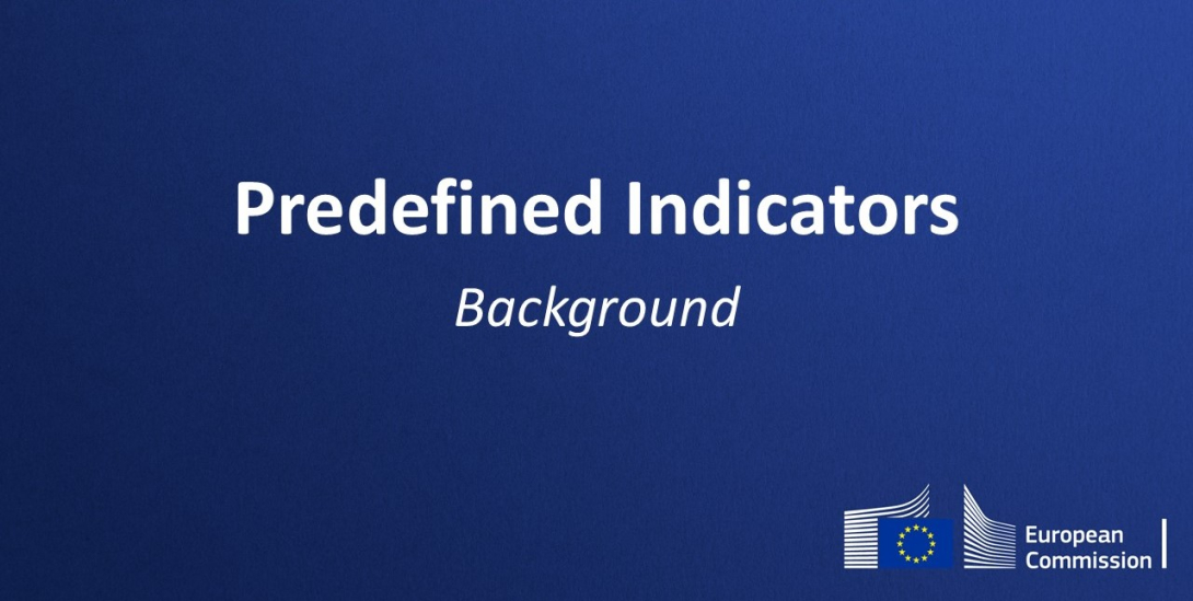 Thumbnail with the text: Predefined indicators background