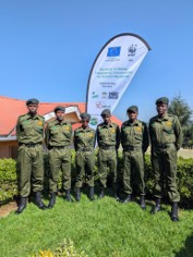Scouts of the JSU Mau standing in uniform